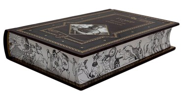 Гомер Одиссея и Иллиада в кожаном переплете